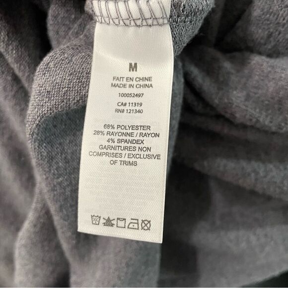 [m] Dynamite Women’s Business Casual Long Sleeve Dark Grey Mock Neck Midi Dress - Picture 11 of 11